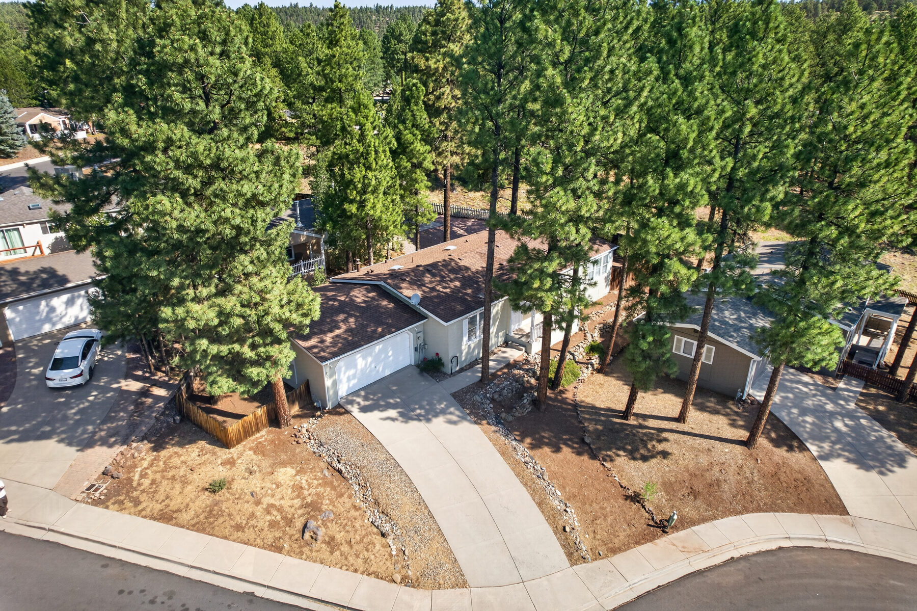 Aerial view over Northern Arizona