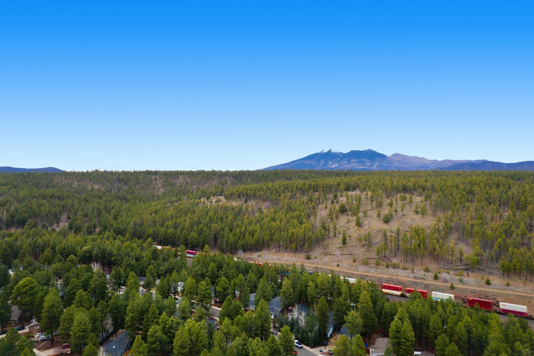 Aerial view over Northern Arizona