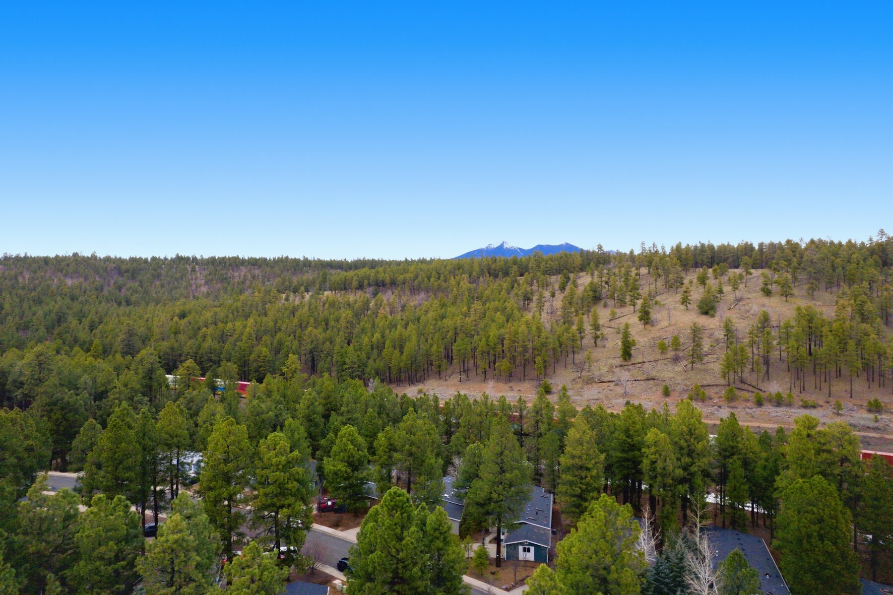 Aerial view over Northern Arizona