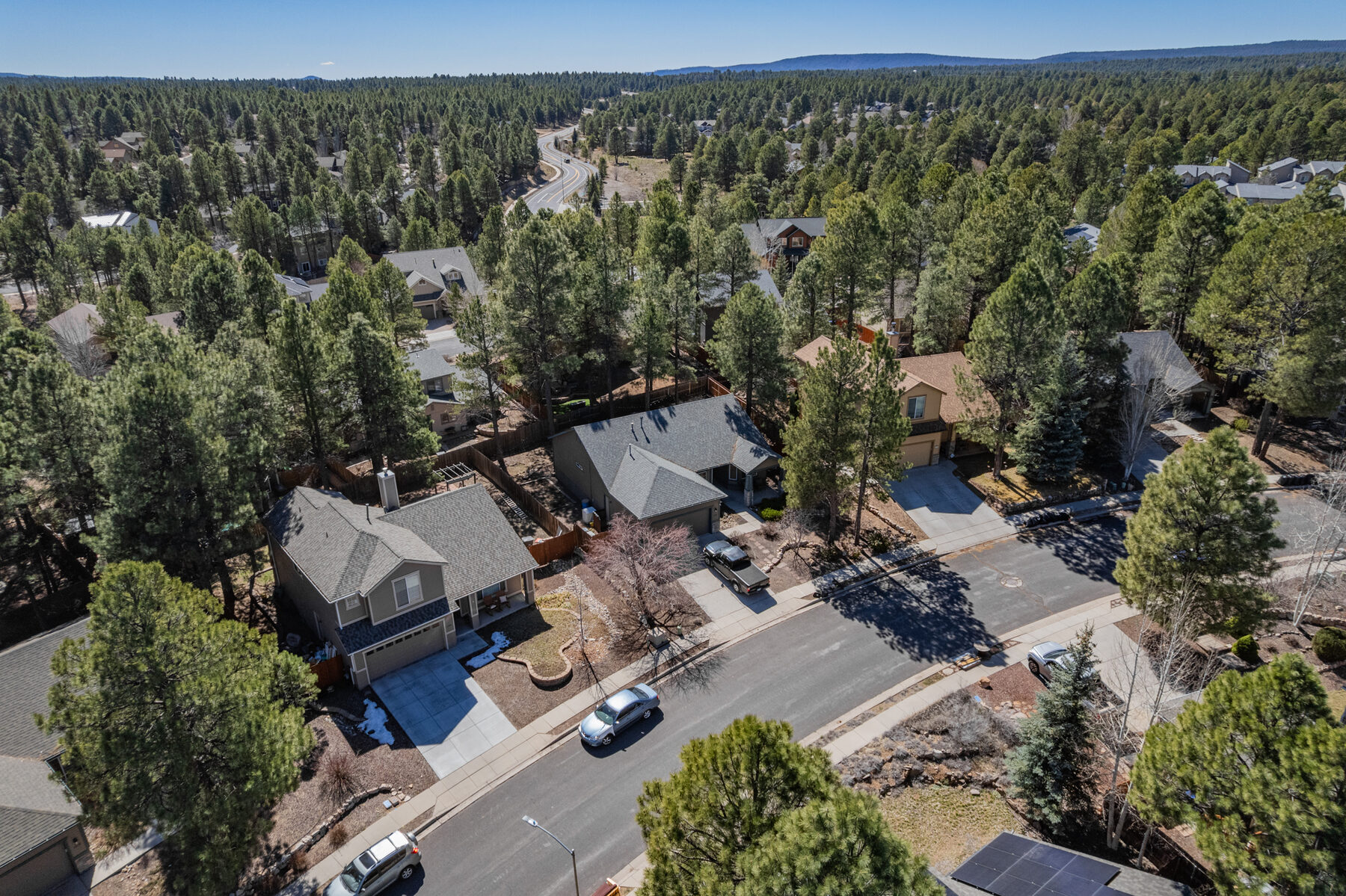 Aerial view over Northern Arizona