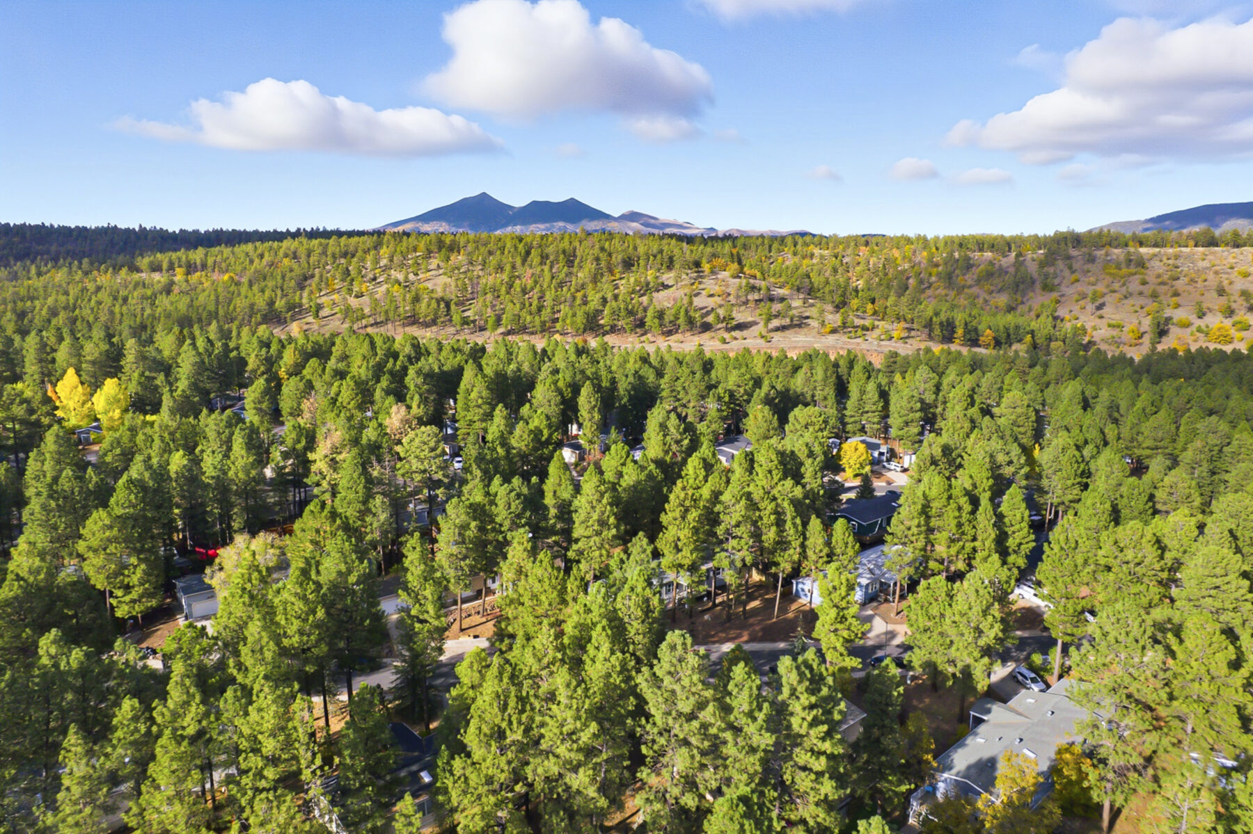 Aerial view over Northern Arizona